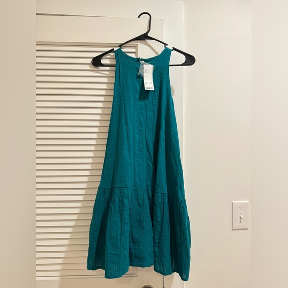 NWT Urban Outfitters teal cotton sundress - Picture 1 of 5